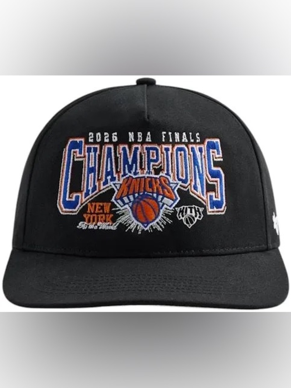 Kith Black New York Knicks 'Champions' Embroidered Hat